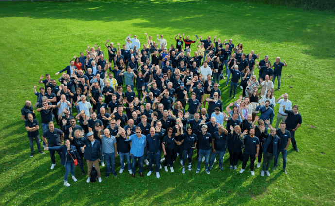 het Murprotec team op een bedrijfsevent