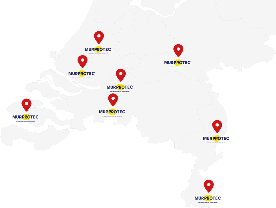 Kaart met locaties van de specialisten